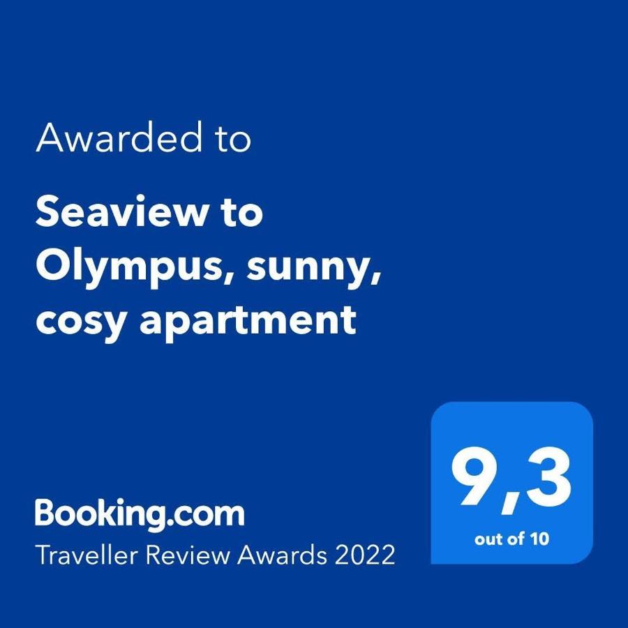 Seaview To Olympus, Sunny, Cosy Apartment Nea Michaniona Exteriér fotografie